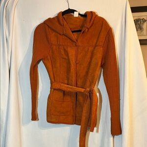 Women's Tan Hooded Jacket